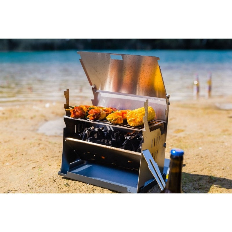 Outdoor Grill aus Edelstahl von Fennek
