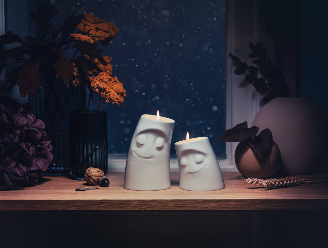 3-D Kerzenhalter aus Porzellan KUSCHELIG & VERSCHMUST » 58products