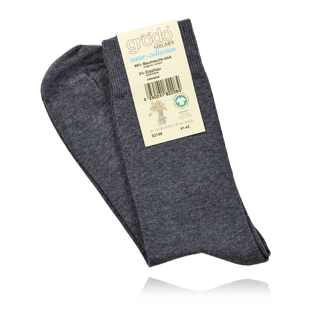 Graue Bio-Socken 3er Pack für Kinder/Damen/Herren/Unisex