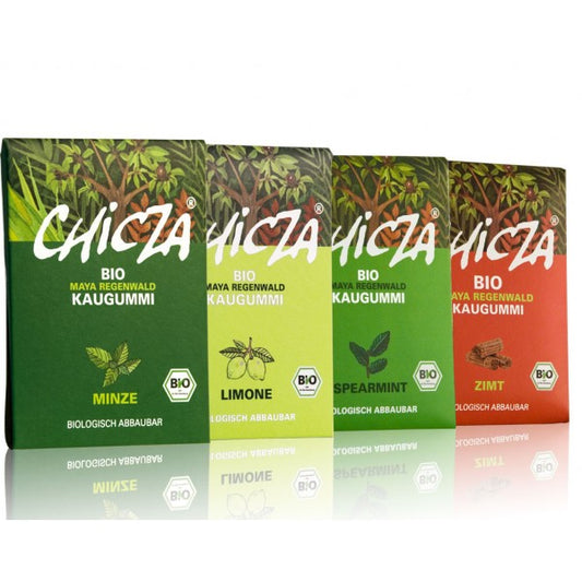 Bio- Kaugummi 4er Pack - vegan & glutenfrei | Chicza