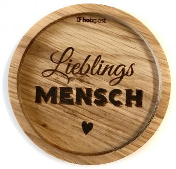 Holzuntersetzer aus Eiche für den Lieblingsmensch » holzpost