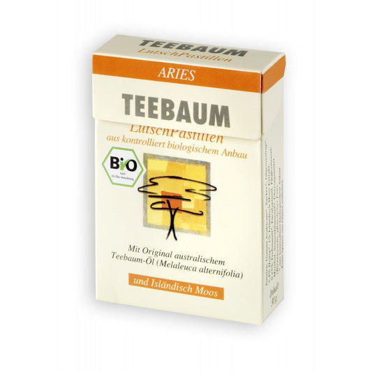 Bio Teebaum Lutschpastillen aus Bio-Anbau | Aries