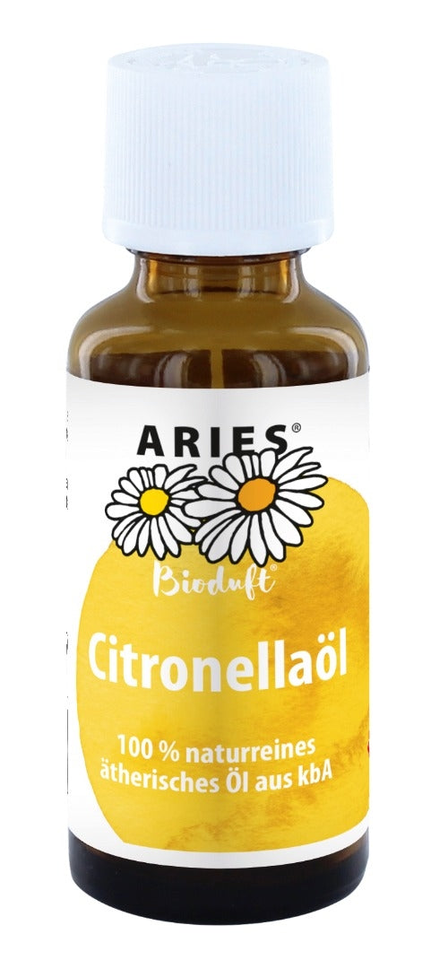 Aries Bio Citronella Öl - naturreines Bioduftöl Citronella