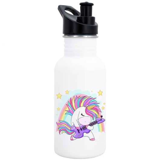 Dora’s Retro Edelstahlflasche Rocking Einhorn mit Push-Pull-Verschluss