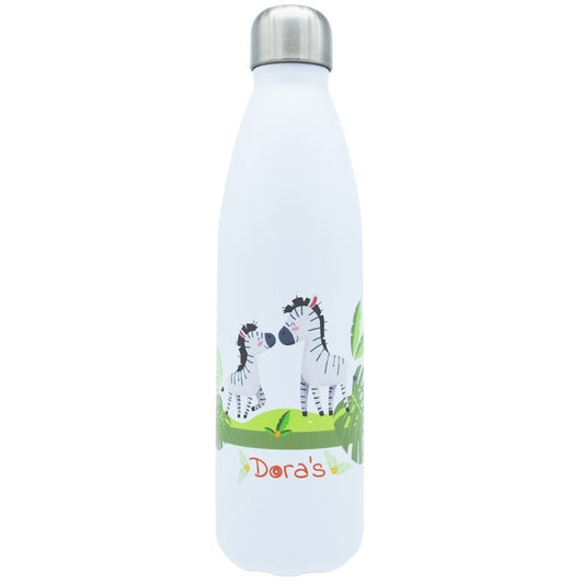 Edelstahl Thermoflasche Zebra 0.5 l » Dora‘s