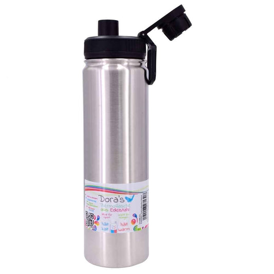 Dora’s Edelstahl Thermoflasche mit Sportverschluss