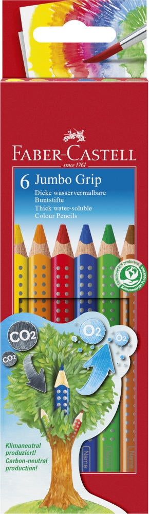 Faber-Castell Jumbo Grip Buntstift 6er Kartonetui