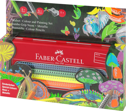 Faber-Castell Jumbo Grip Malset 11er Etui 