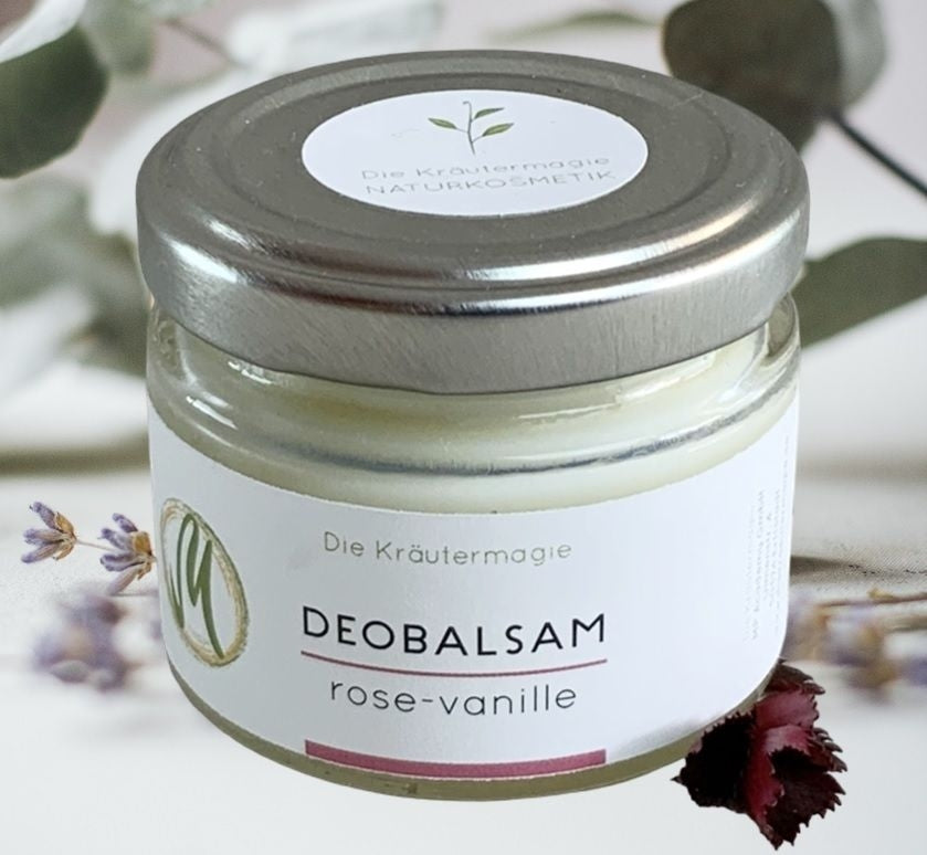 Vegane Deo-Creme Rose-Vanille - Bio Deo | Die Kräutermagie