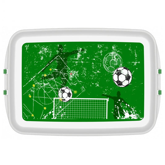 Bio Lunchbox aus Biokunststoff mit FUSSBALL Print | Biodora